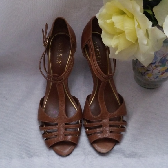 Shoes - RALPH LAUREN WEDGED SANDALS